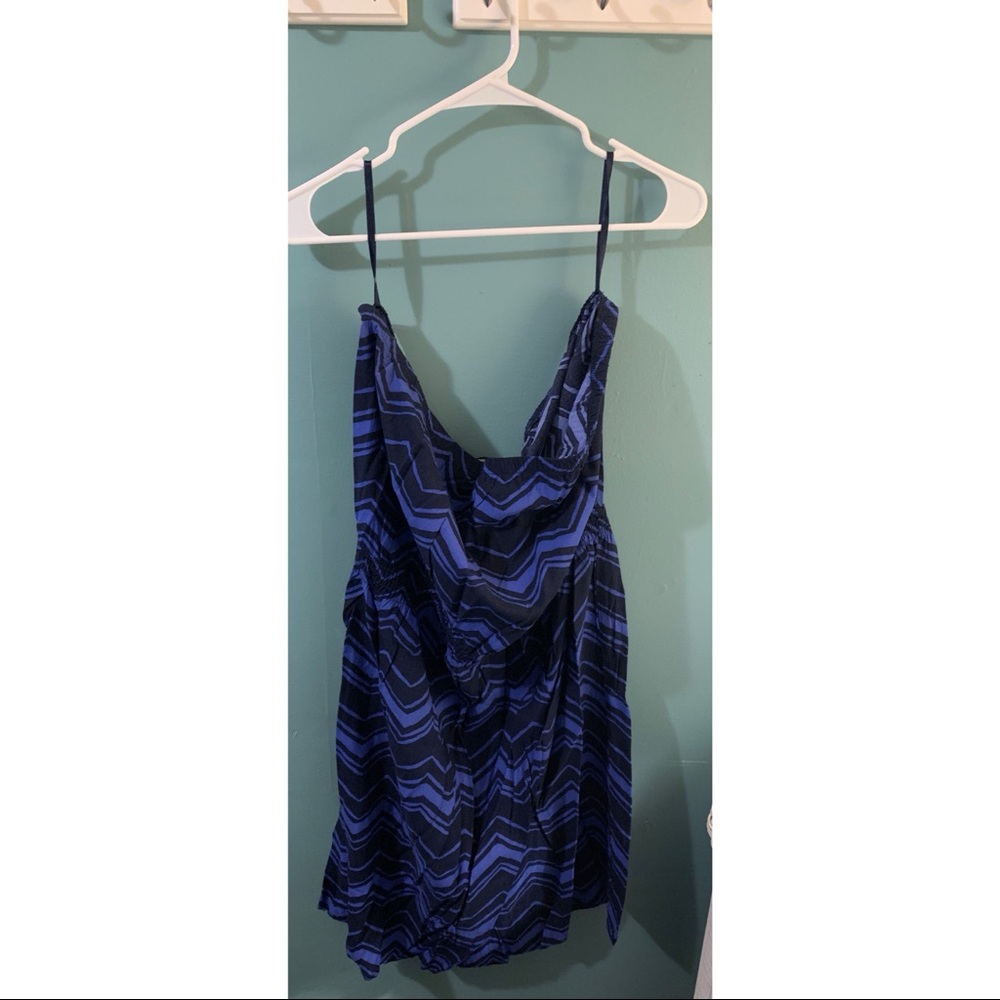 Strapless Chevron Dress